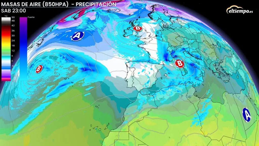 Caerá nieve en los próximos días en España casi medio metro a partir