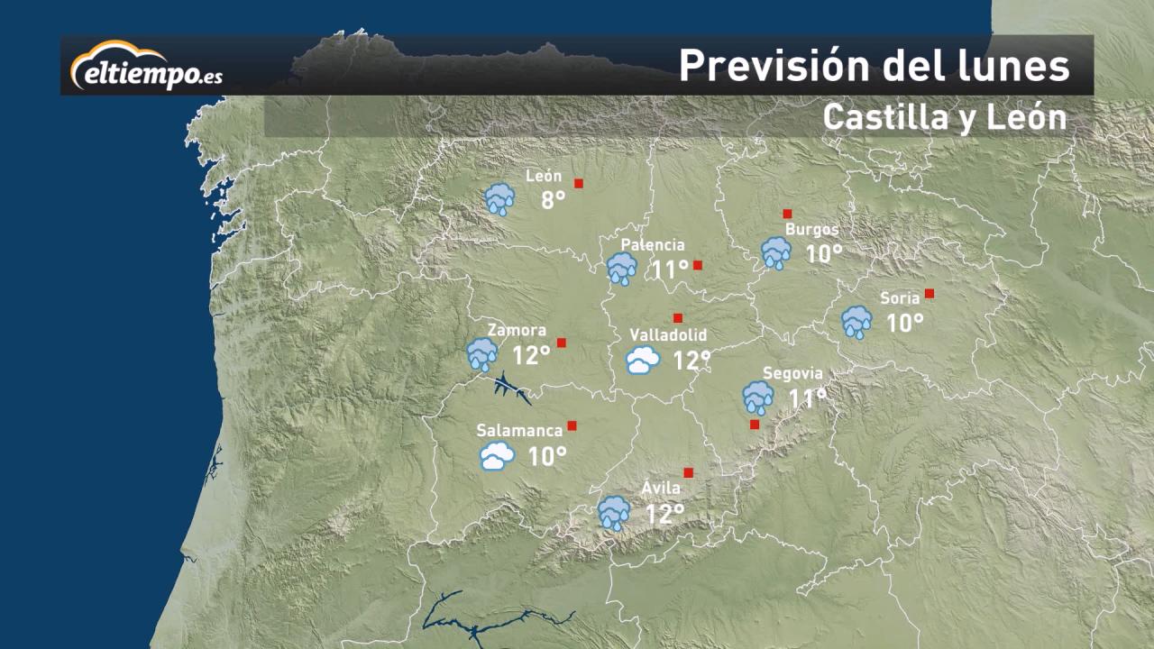 El tiempo en Castilla y León esta semana