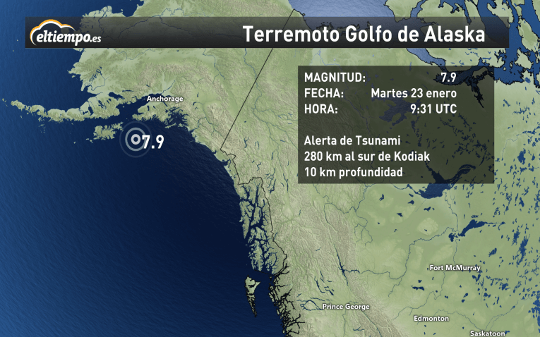 Potente Terremoto Sacude Alaska Y Activa La Alerta De Tsunami Eltiempoes 5110