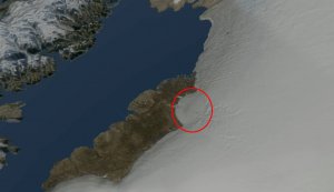 Hallan un cráter «del tamaño de París» bajo el hielo de Groenlandia