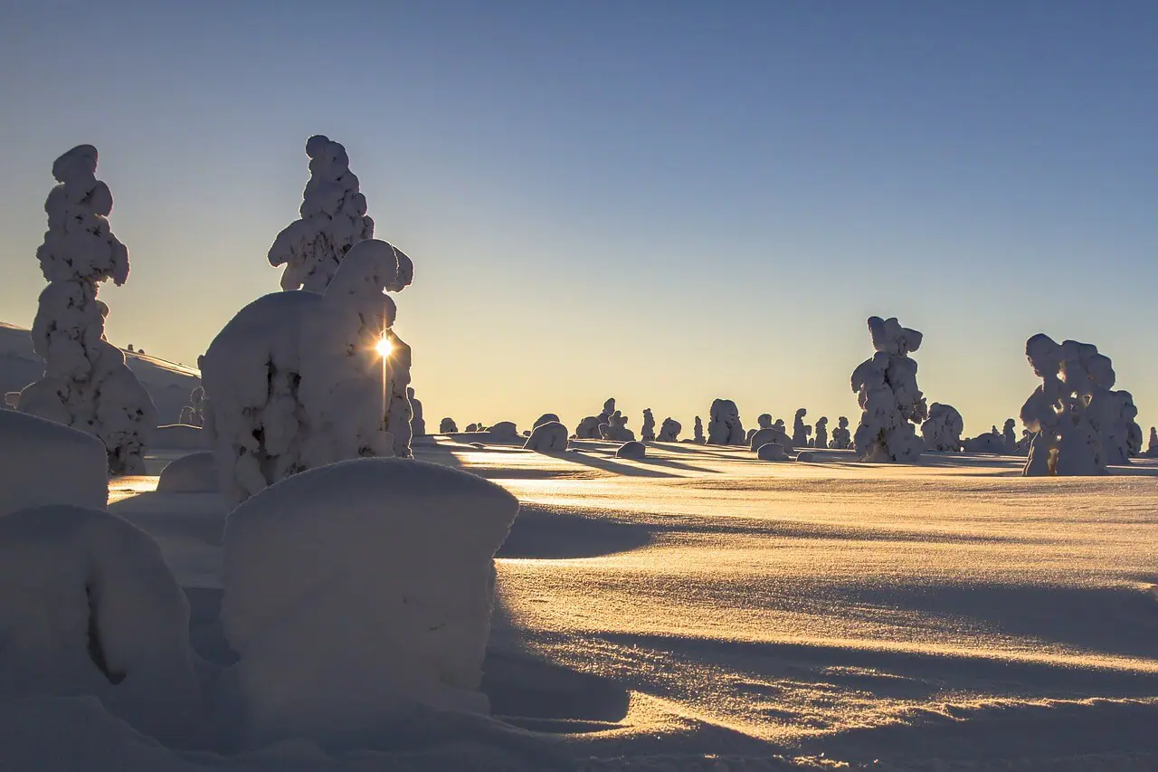 finlandia en invierno nieve