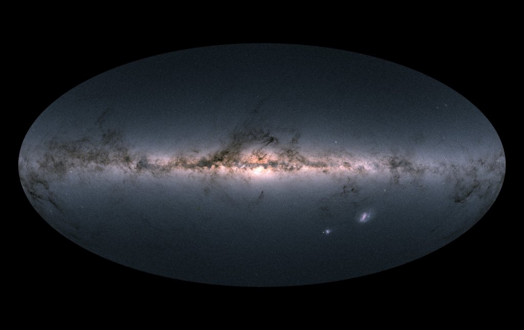 La sonda Gaia está creando un mapa de la Vía Láctea. Al encontrarse en el Sistema Solar, vemos la galaxia desde dentro.