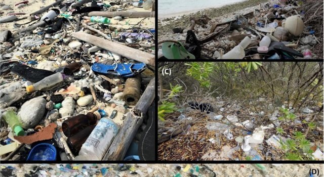 Residuos de plástico en el mar