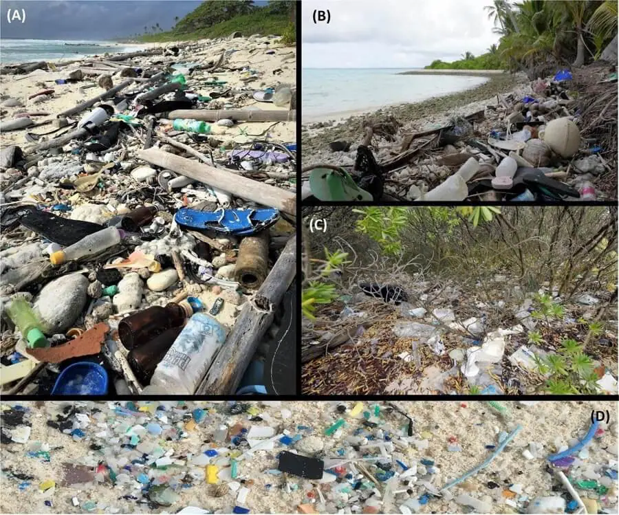 Residuos de plástico en el mar