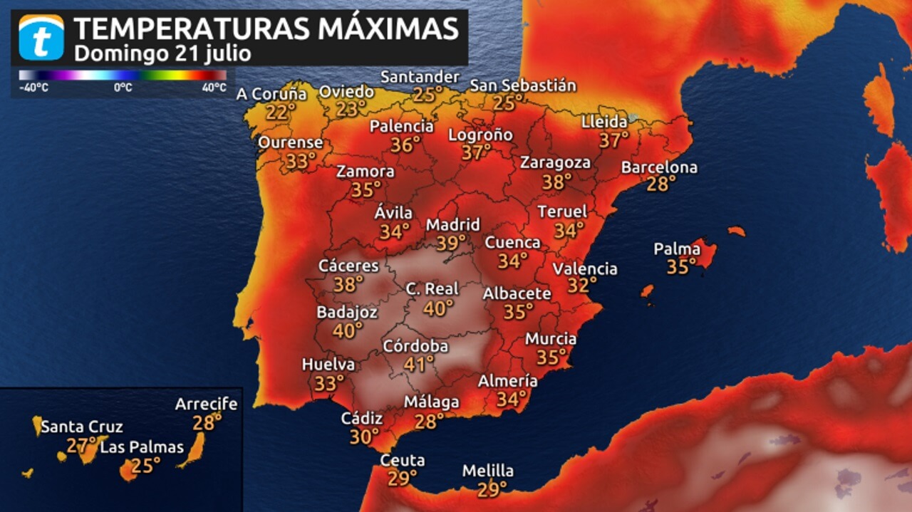 Qué temperatura hace en badajoz