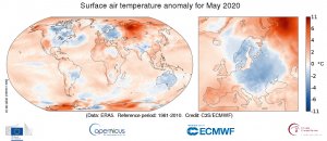 Mayo 2020 ya es el más cálido de todos los mayos