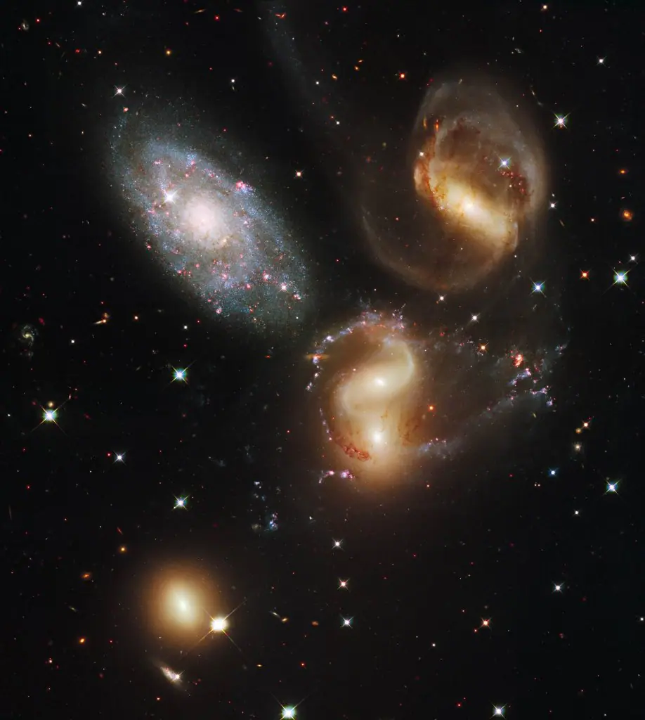 El Quinteto de Stephan es un grupo de galaxias muy conocido.
