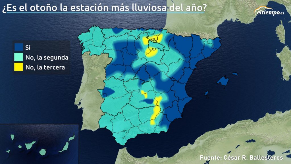 ¿Por qué el otoño es la estación más lluviosa en media España?
