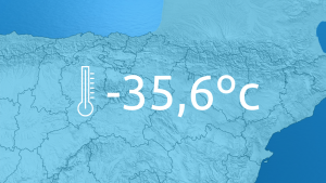 Récords históricos de temperaturas mínimas en España: -35.6ºC y -34.1ºC