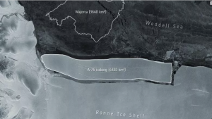 A76 iceberg mas grande del mundo cambio climáico