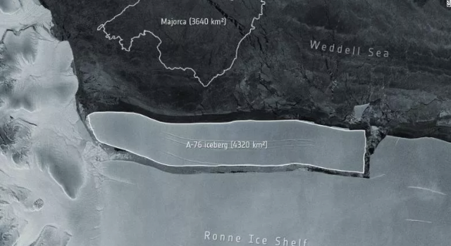 A76 iceberg mas grande del mundo cambio climáico