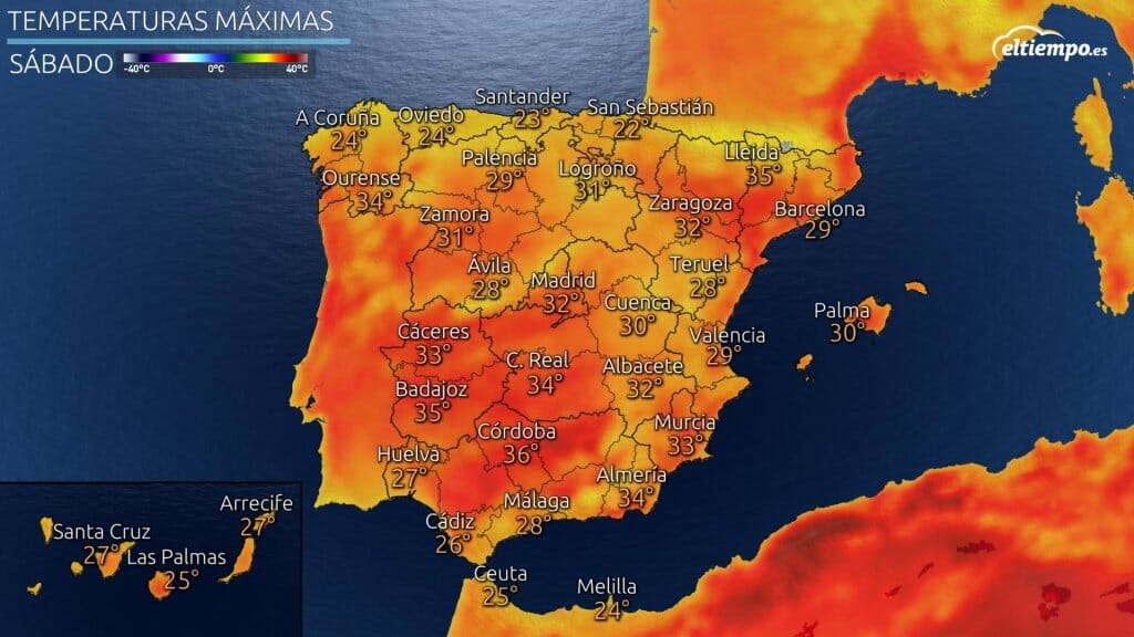 calor y tormentas fuertes el domingo