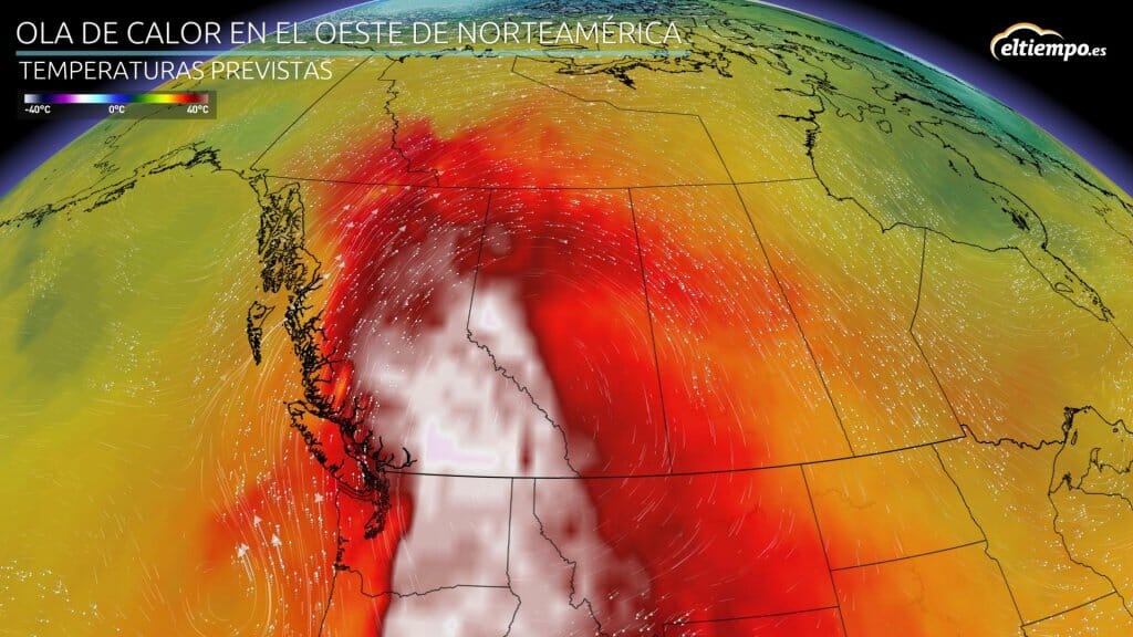 Máximas muy altas y tres días seguidos con récord de temperatura en Canadá
