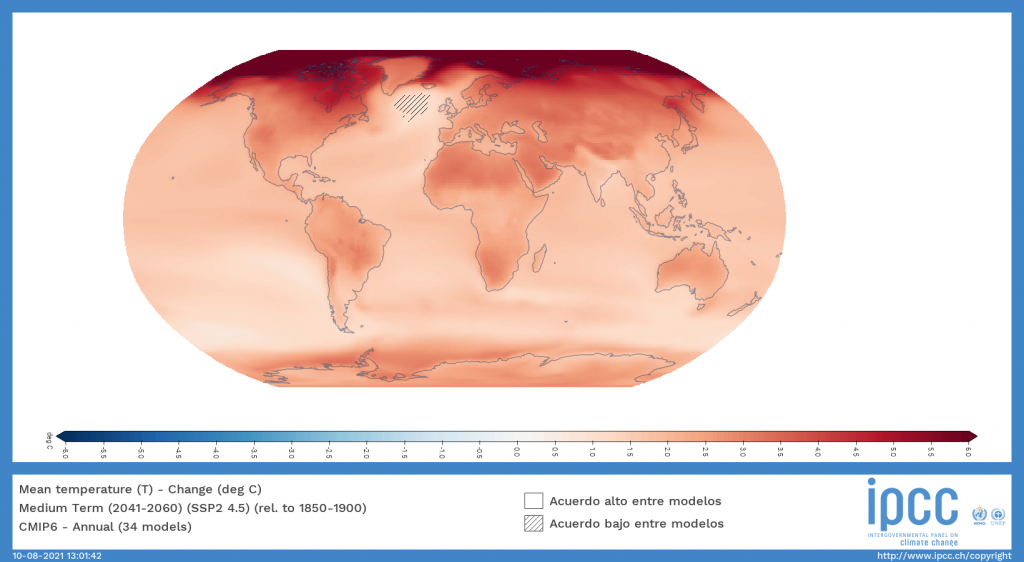 mediterráneo informe ipcc ssp2 45