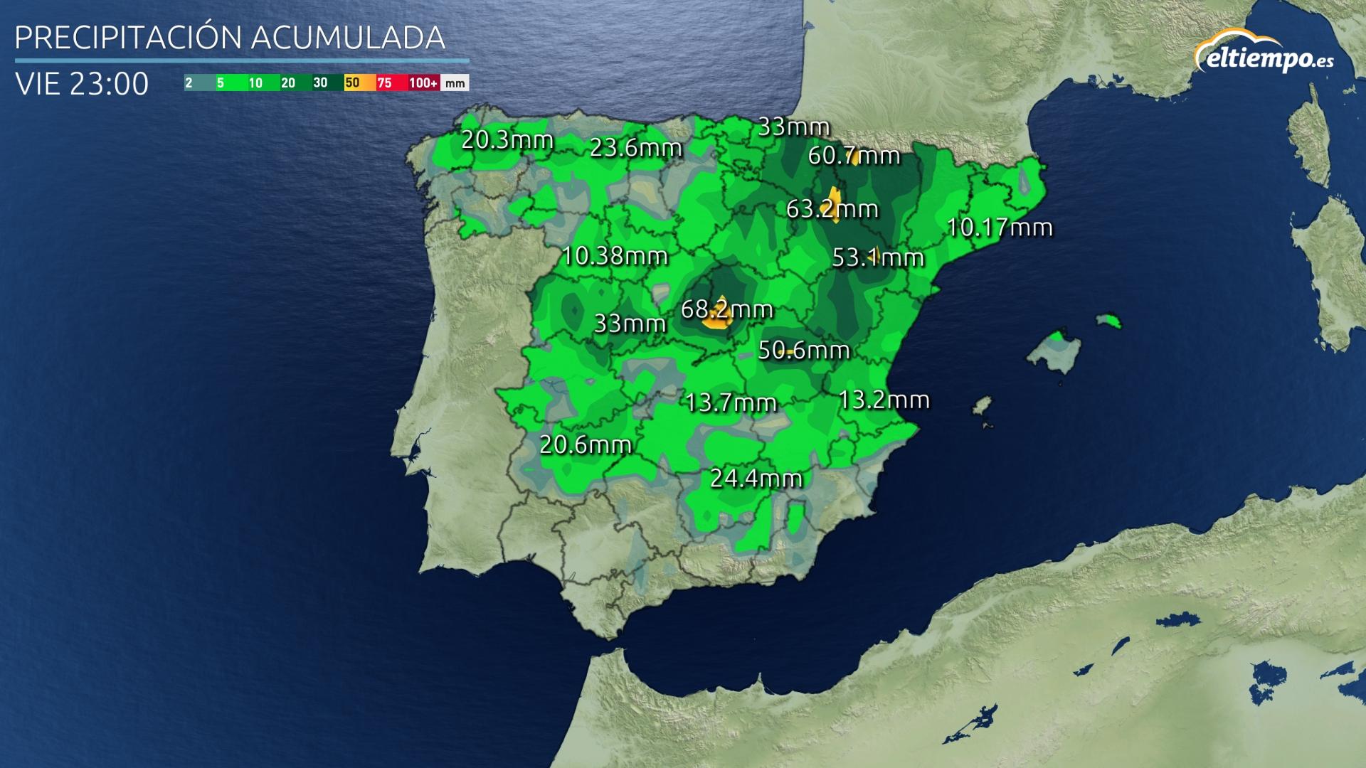 Las zonas más afectadas de la primera gota fría de septiembre 2021