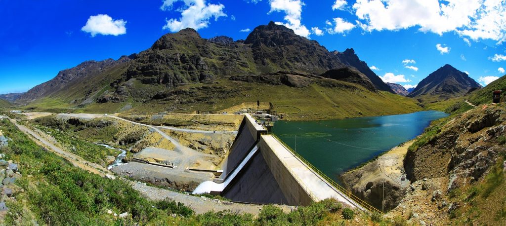 planta de energia hidráulica