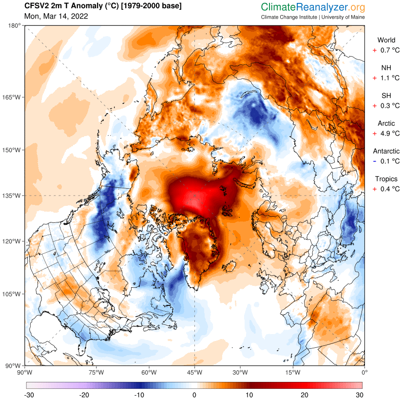 anomalías ártico ola de calor