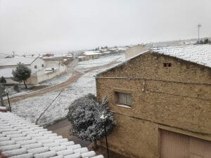 La nieve llega a Murcia, Almería y Granada en un mes de abril «insólito»
