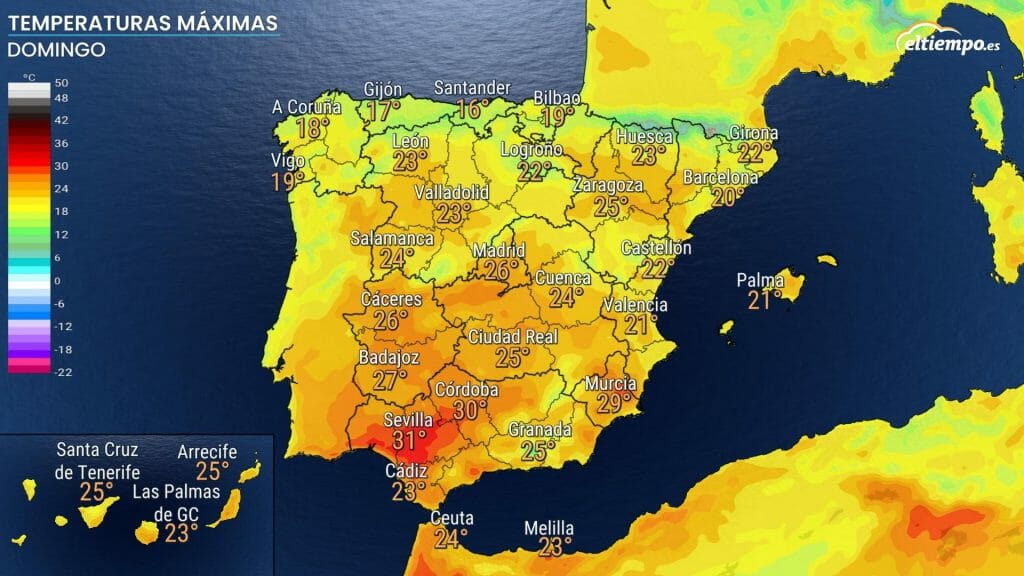 Dime la temperatura para mañana shops