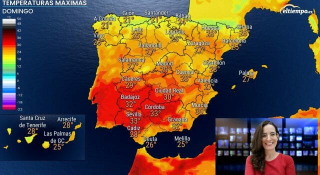 Previsión fin de semana: vuelve el calor con hasta 33ºC