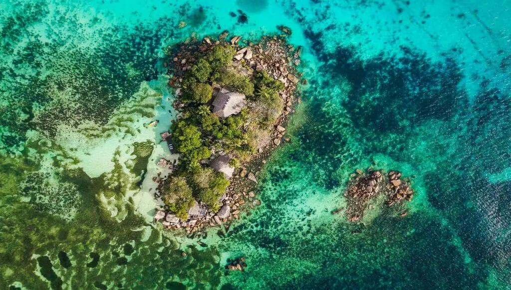 Islas Seychelles vista aérea