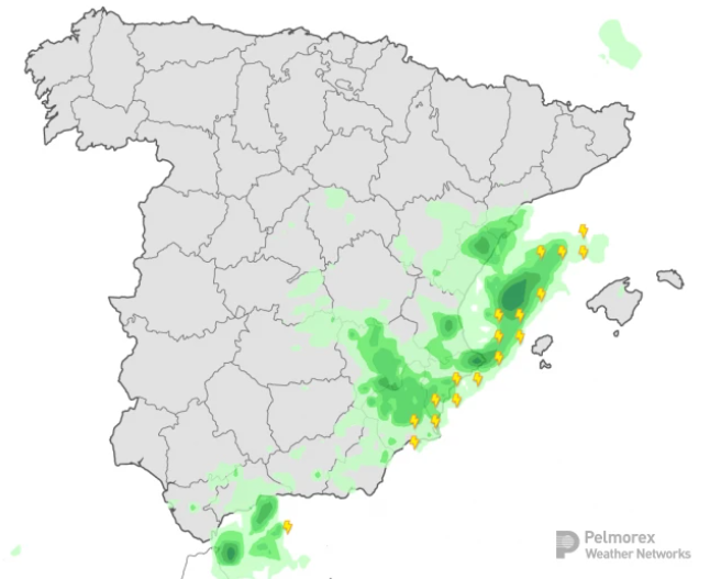 previsión del tiempo mapa de precipitaciones españa