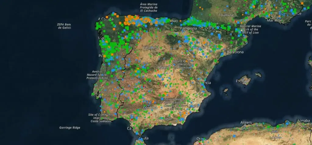 mapa incendios forestales espana 2023