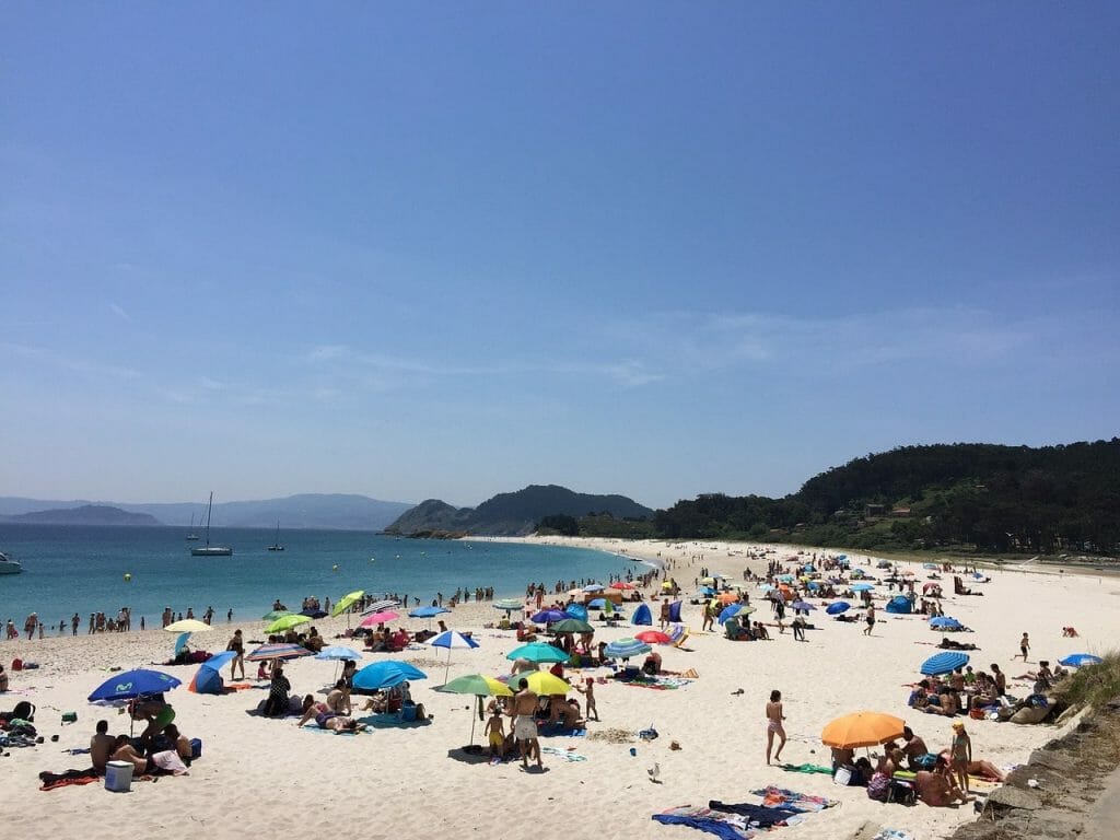 Playa de Rodas en Islas Cíes