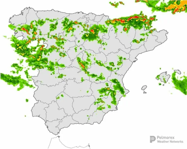 Una L Nea De Turbonada Responsable De La Fuerte Tormenta Y Lluvias En Madrid Del Lunes