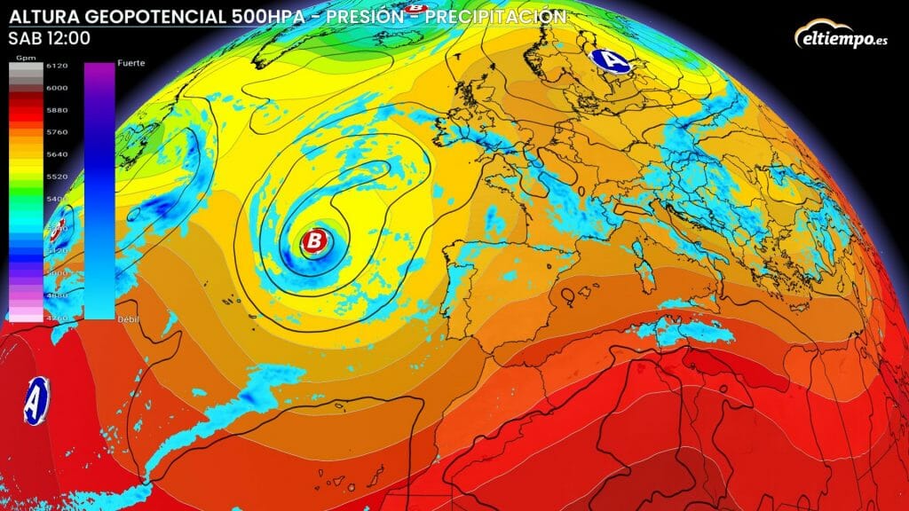 hasta cuándo lluvia sabado