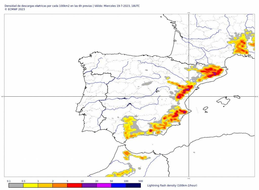 tormentas secas miércoles