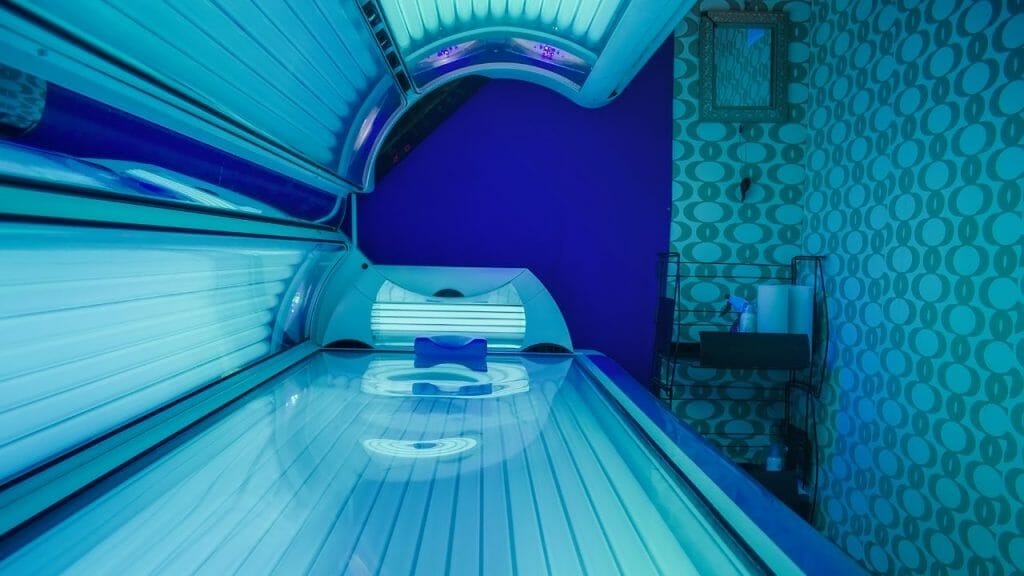 cabinas de bronceado lampara ultravioleta rayos UVA