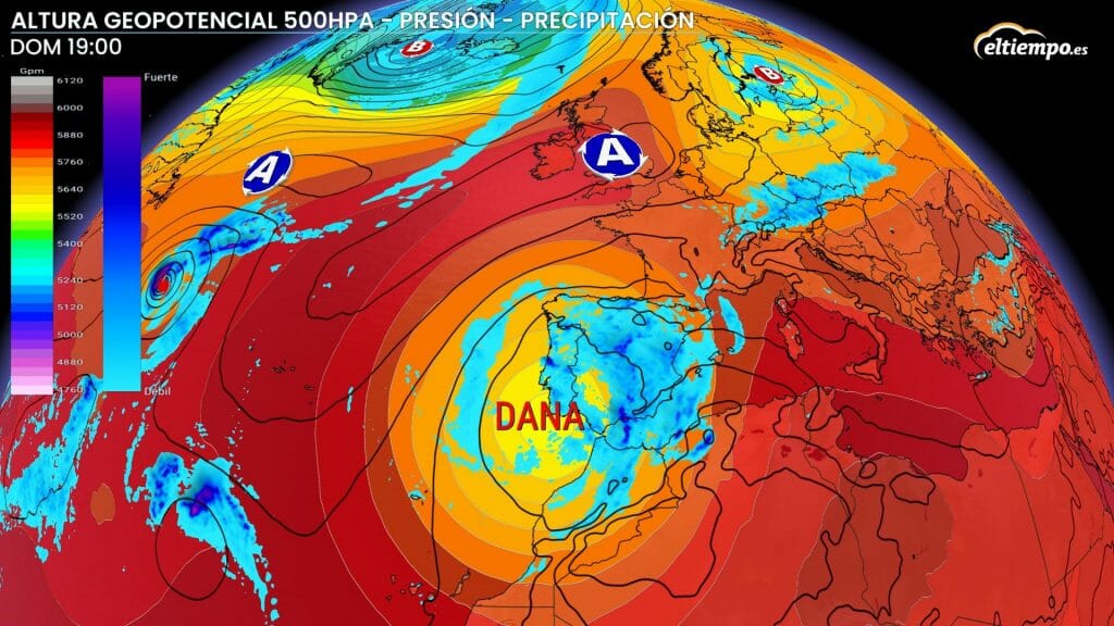 DANA inicio septiembre domingo