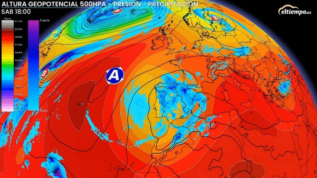 La DANA recorrerá el sábado el oeste de la península
