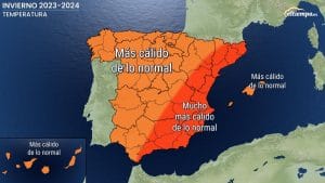 El tiempo este invierno 2023-2024 en España: la zona en la que será muy cálido 
