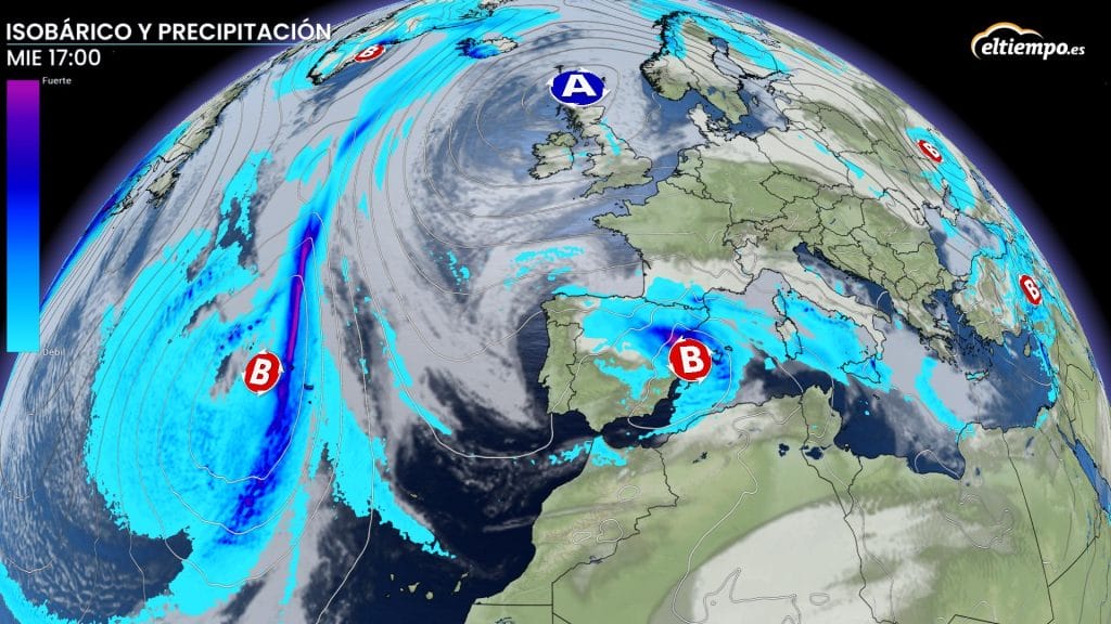 ¿Qué tiempo hará la próxima semana? una borrasca podría afectar al mediterráneo