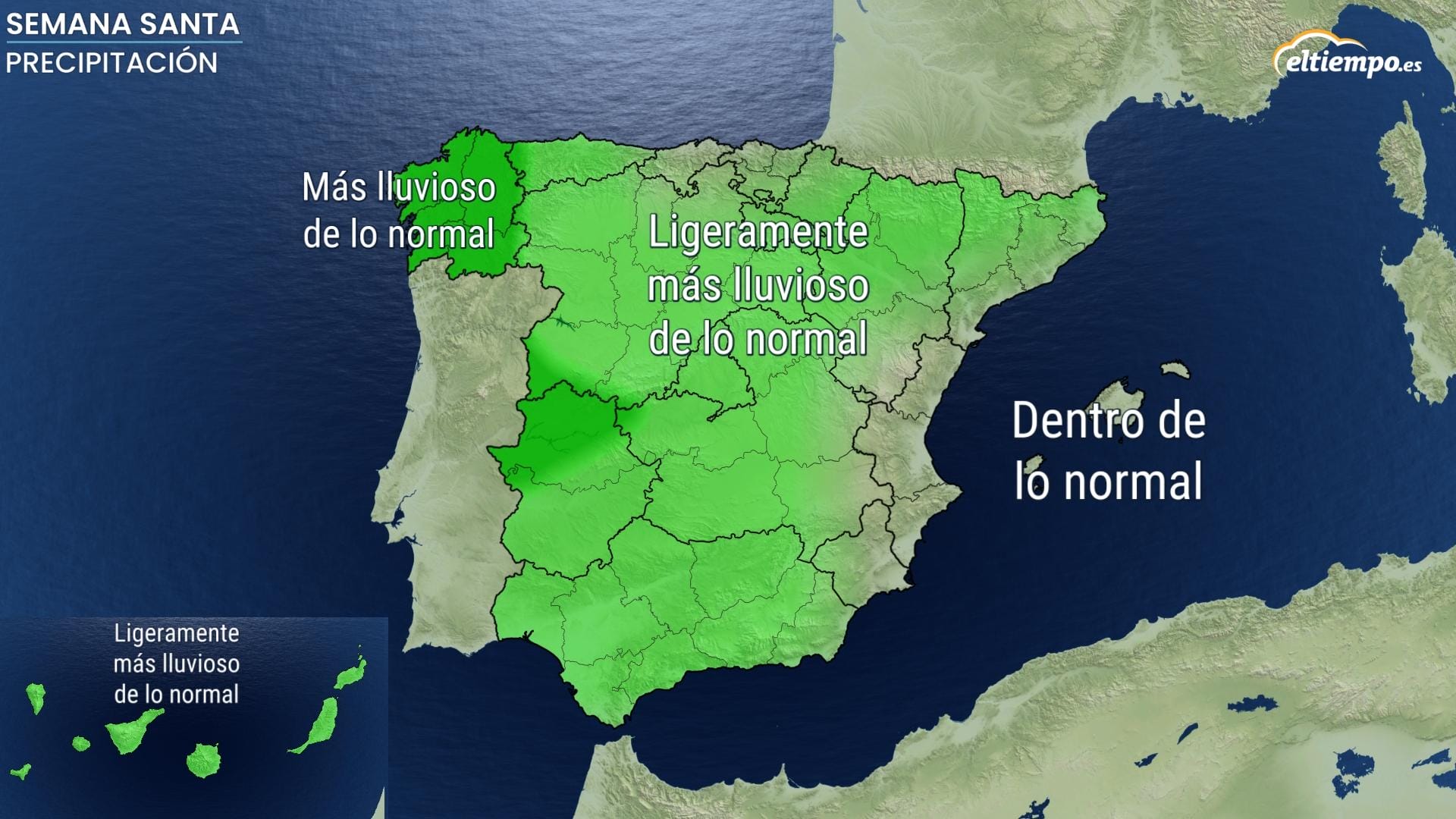 Va a llover en Semana Santa: lluvia en toda España y hasta el Domingo ...