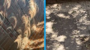 ¿Qué son estas «sombras de luna» que se vieron en el suelo durante el eclipse de sol?