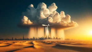 Lluvia artificial en Dubái: las polémicas técnicas que prueba para combatir el calor y la sequía