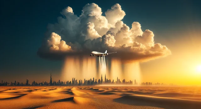 Lluvia artificial en Dubái: las polémicas técnicas que prueba para combatir el calor y la sequía