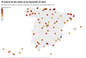 La subida de temperaturas ha robado el mes de abril a España