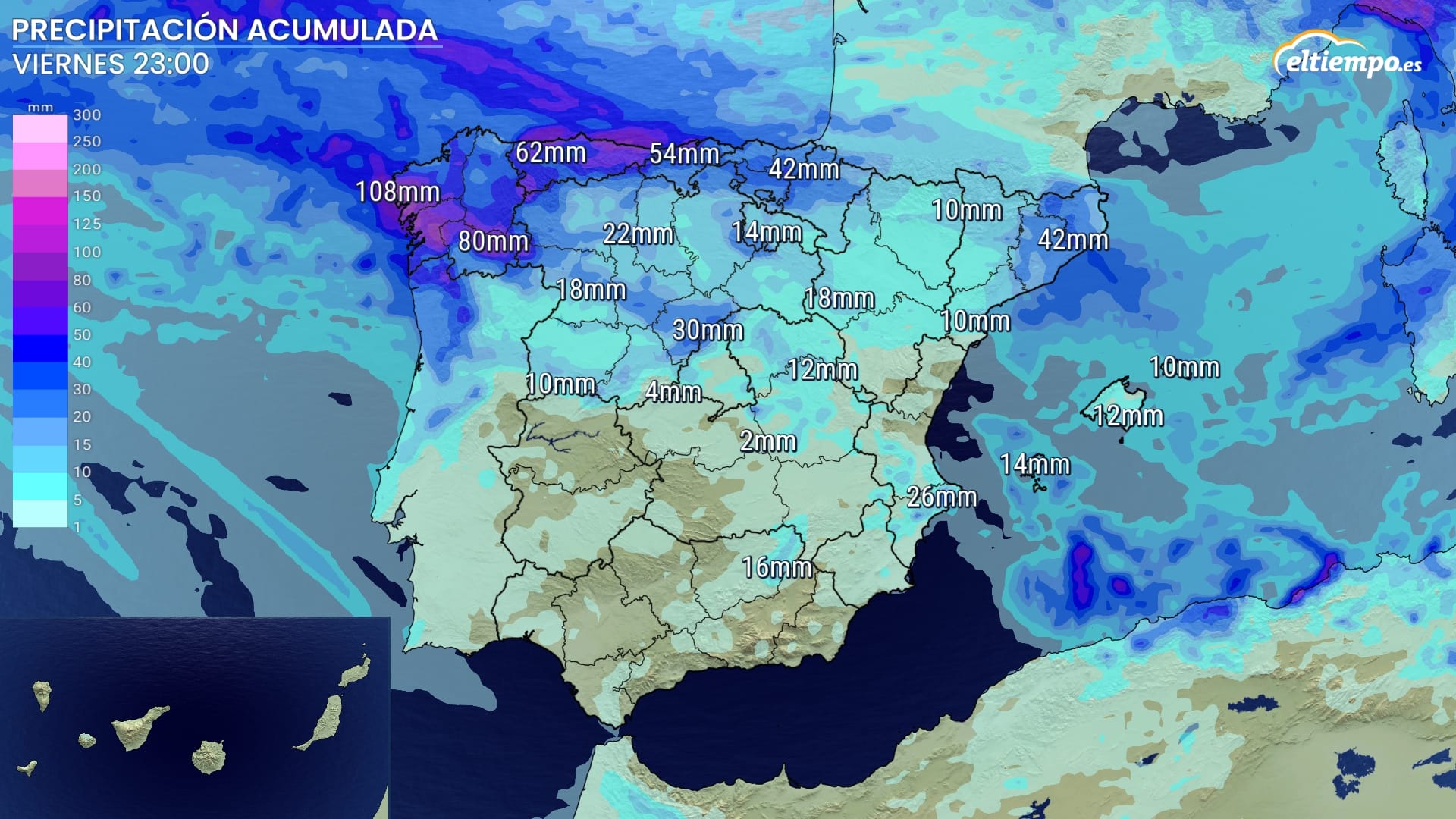 Borrascas y un río atmosférico traen más lluvias. ¿Dónde va a llover el