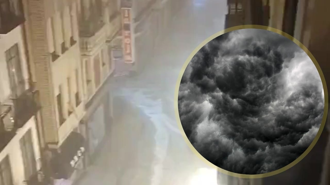 A storm in Logroño causes flooding and madness in the city | Eltiempo.es