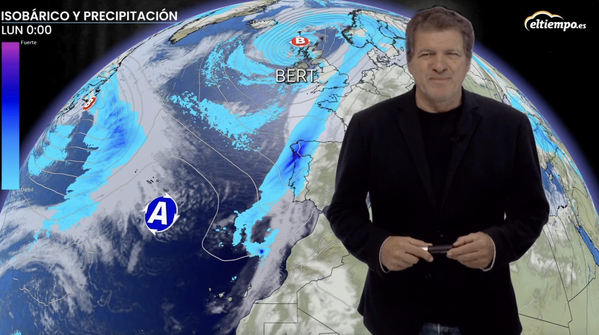 La borrasca Bert trae viento, lluvia y oleaje para arrancar la semana -