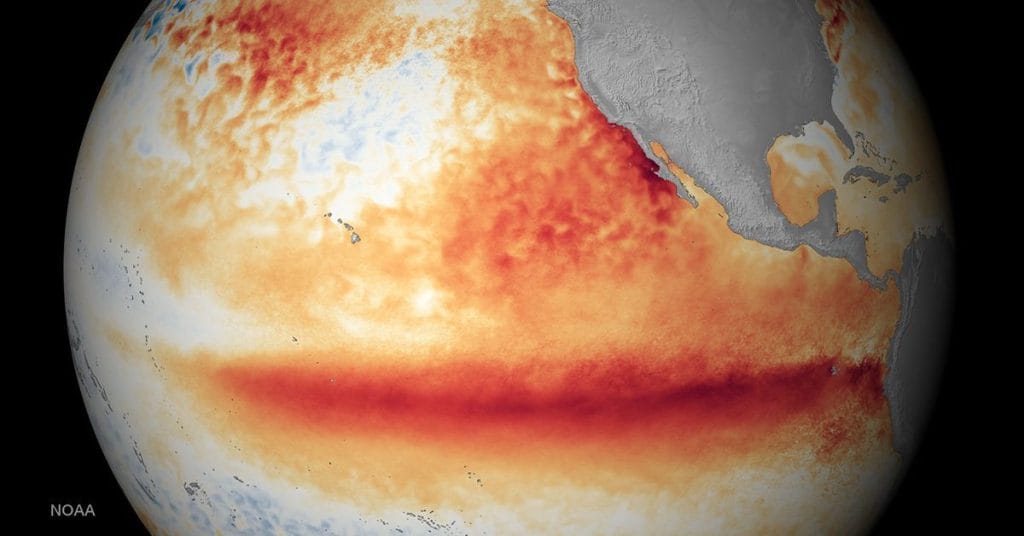Inteligencia Artificial - Mapa de calor de la NOAA