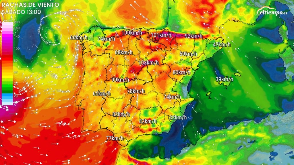 borrasca marzo viento
