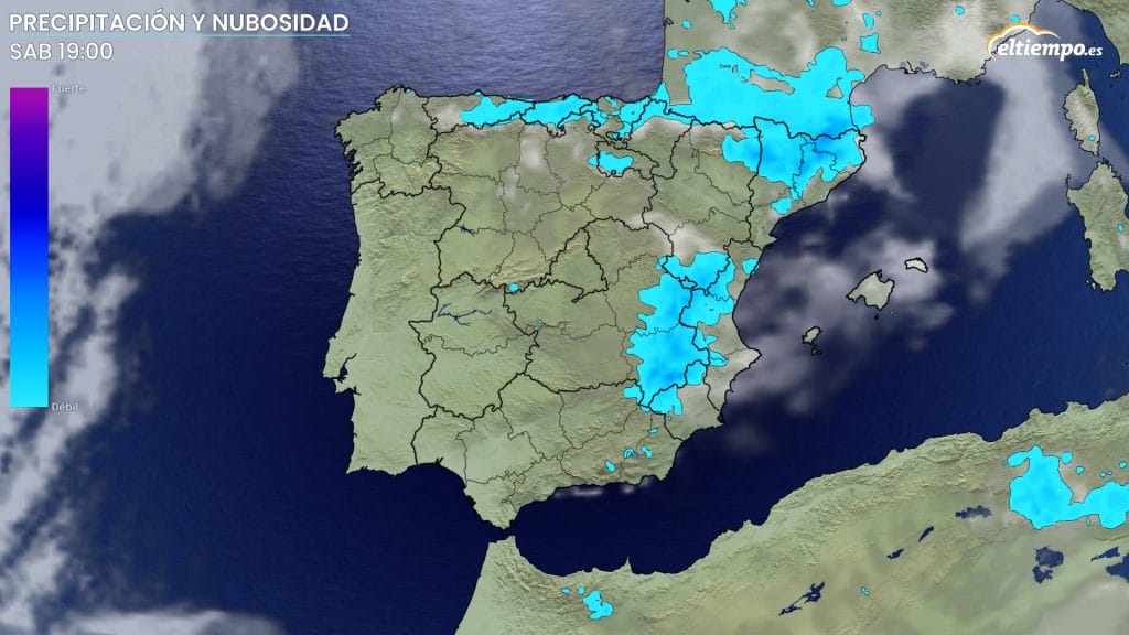cuándo dejar llover sabado