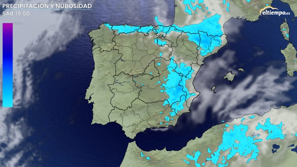 cuándo dejar llover sabado