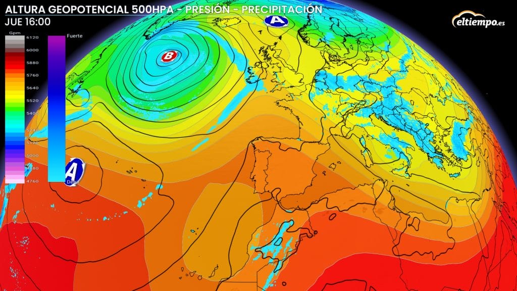 cuándo dejar llover geopotencial