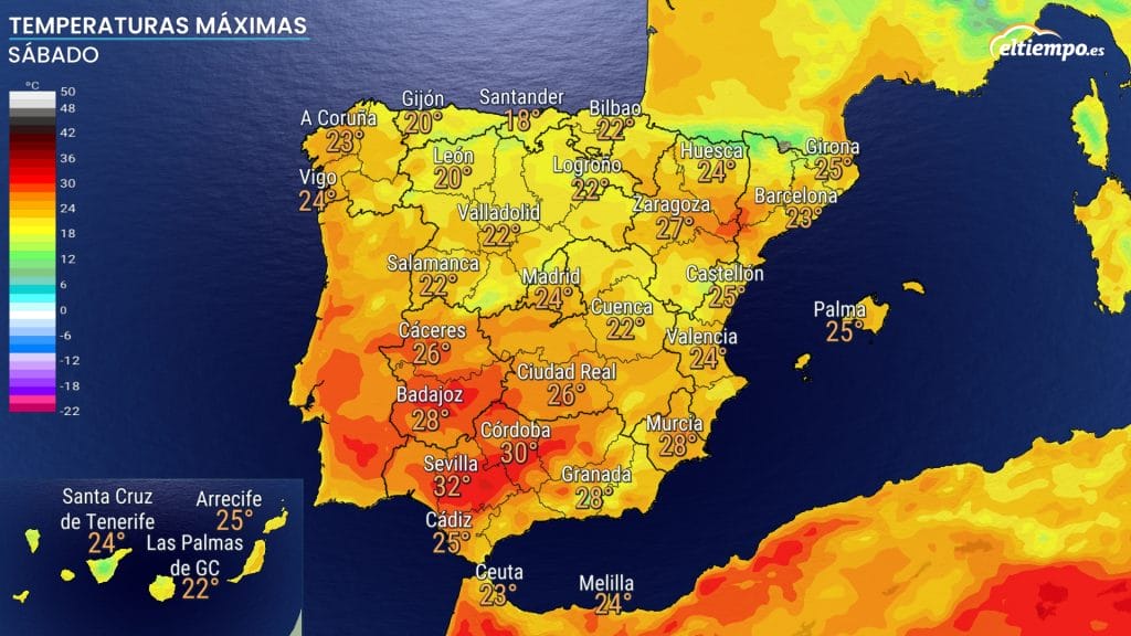 suben temperaturas máximas sábado